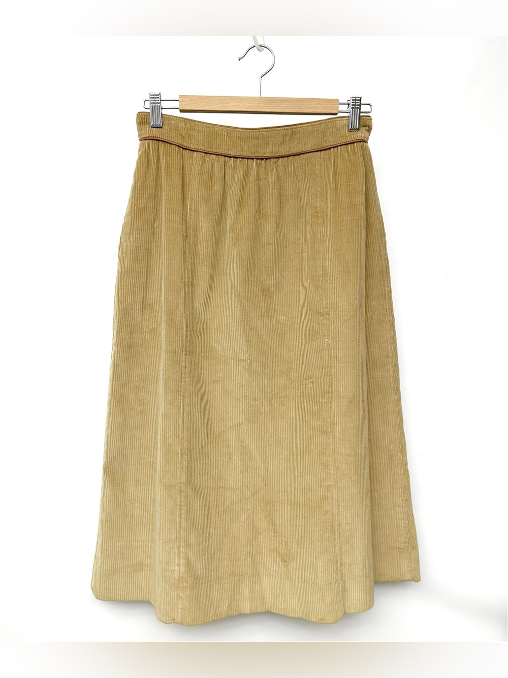 VTG 70’s The Villager Tan Corduroy A-Line Skirt - Union